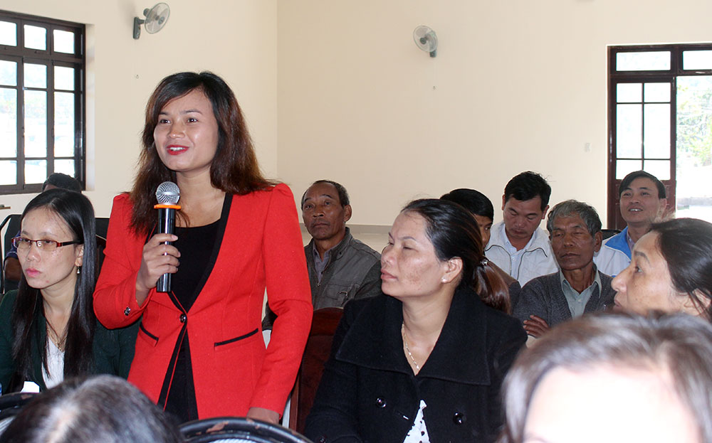 Đoàn Đại biểu Quốc hội khóa XIV đơn vị tỉnh Lâm Đồng tiếp xúc cử tri