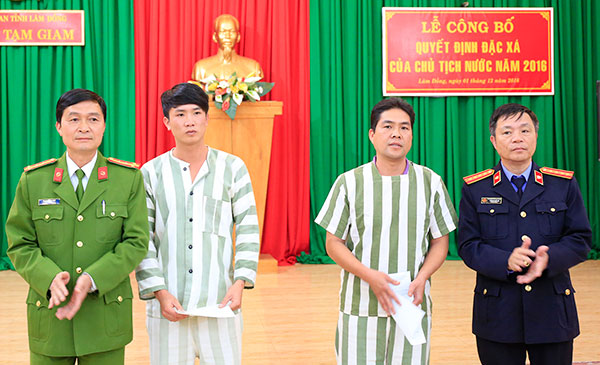Công an tỉnh công bố Quyết định đặc xá của Chủ tịch nước