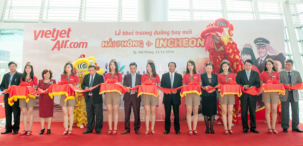 Vietjet mở đường bay mới Hải Phòng - Seoul (Hàn Quốc)
