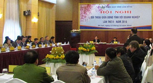 Lãnh đạo tỉnh đối thoại với doanh nghiệp lần thứ 2 năm 2016