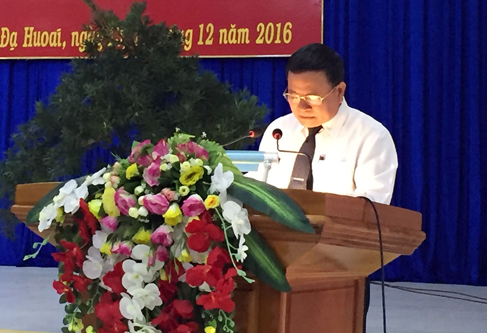 Ông Nguyễn Quý Mỵ phát biểu khai mạc
