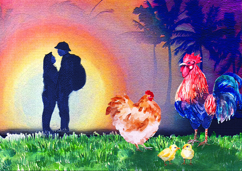 Chuyện con gà và hai người lính