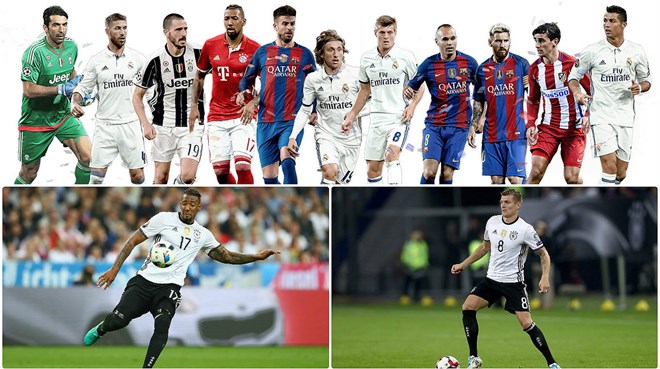 Tuyển Đức có hai cầu thủ trong đội hình xuất sắc nhất năm 2016. (Nguồn; Dfb.de)