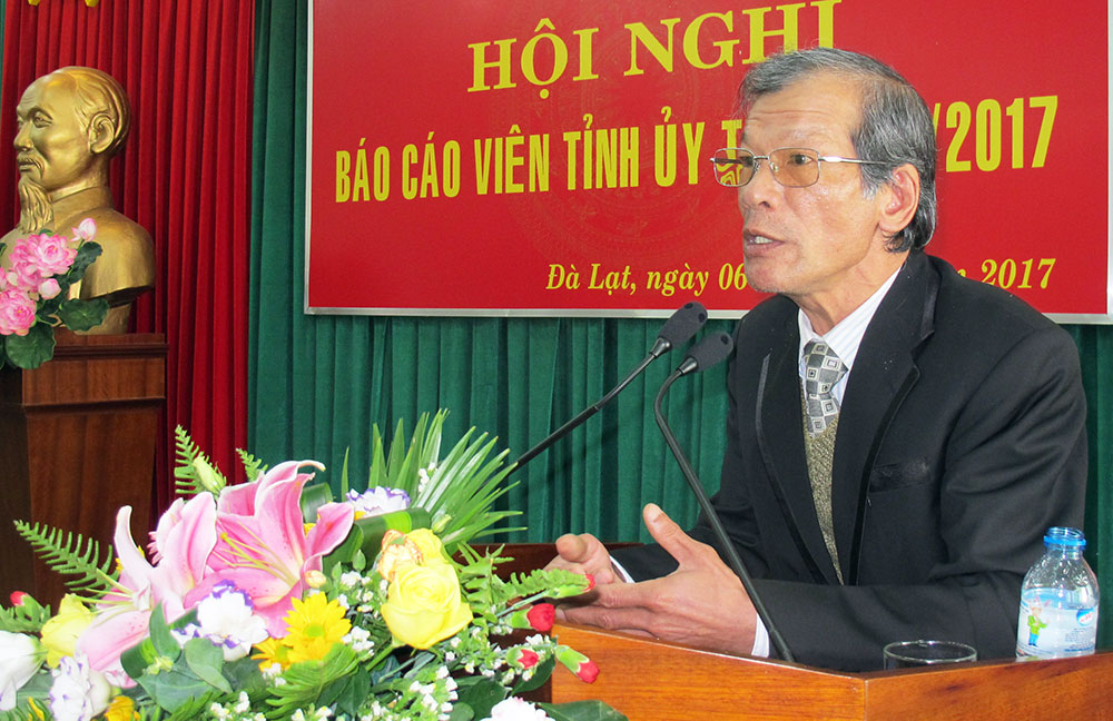 Hội nghị Báo cáo viên Tỉnh ủy tháng 1/2017