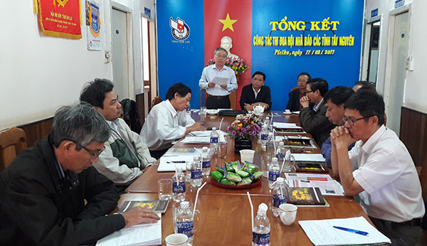 Hội Nhà Báo các tỉnh Tây Nguyên tổng kết công tác thi đua năm 2016