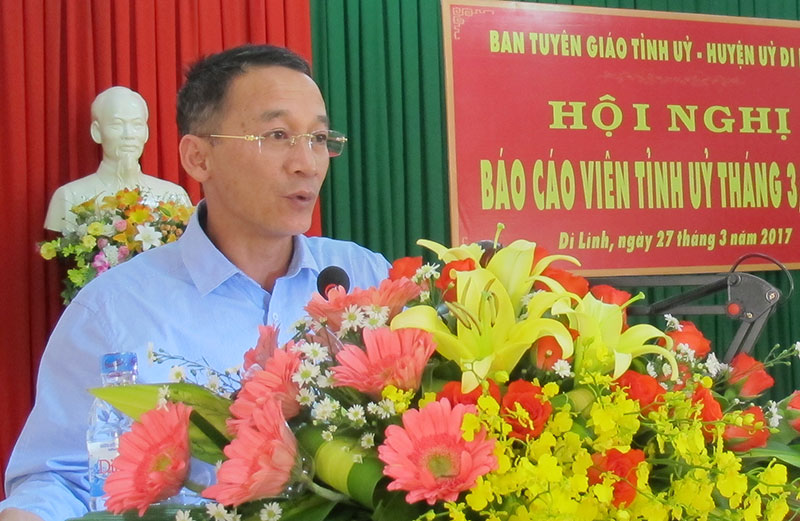 Hội nghị Báo cáo viên Tỉnh ủy tháng 3/2017