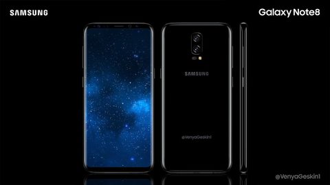 Ảnh giả định màn hình Infinity 6,4 inch trên Note 8