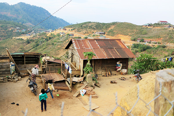 Một góc thôn 1, xã Đưng K’Nớ. Ảnh: NTT