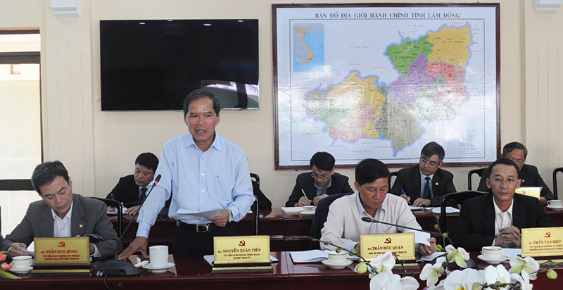 Ban Tổ chức Trung ương làm việc với Tỉnh ủy Lâm Đồng