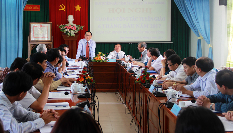 Giao ban công tác tuyên giáo 6 tháng đầu năm