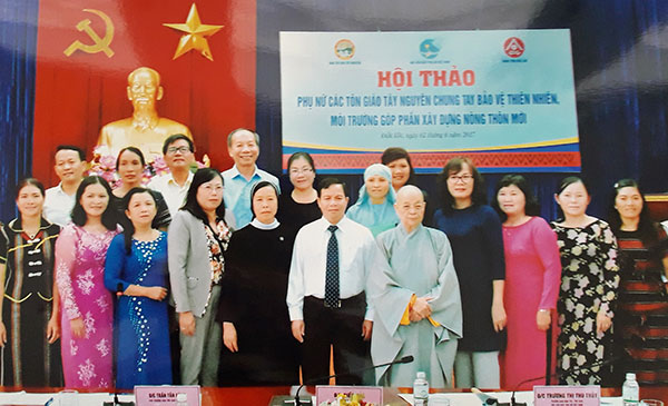 Phụ nữ các tôn giáo tỉnh tham dự diễn đàn Phụ nữ các tôn giáo Tây Nguyên