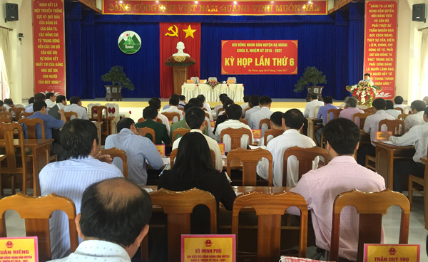 Đạ Huoai: Khai mạc kỳ họp lần thứ 6, Hội đồng nhân dân huyện (khóa X)
