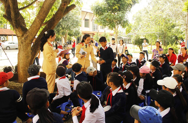 Xây dựng văn hóa giao thông trong thanh, thiếu nhi
