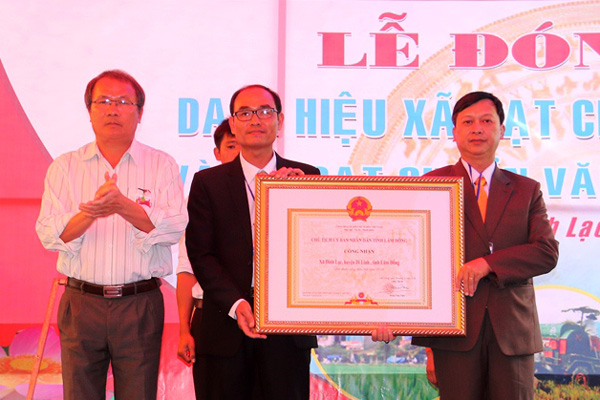 Ra mắt xã nông thôn mới Đinh Lạc