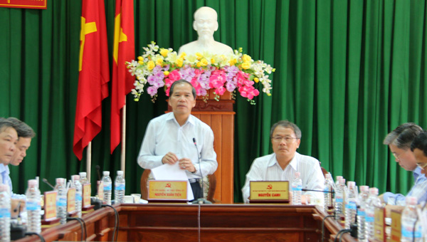 Bí thư Tỉnh ủy làm việc tại Di Linh và Đạ Tẻh