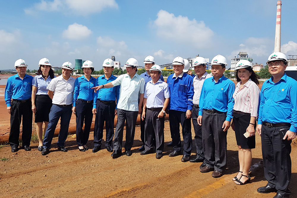 Chủ tịch Tổng Liên đoàn Lao động Việt Nam làm việc tại Dự án Bauxite - Nhôm Lâm Đồng