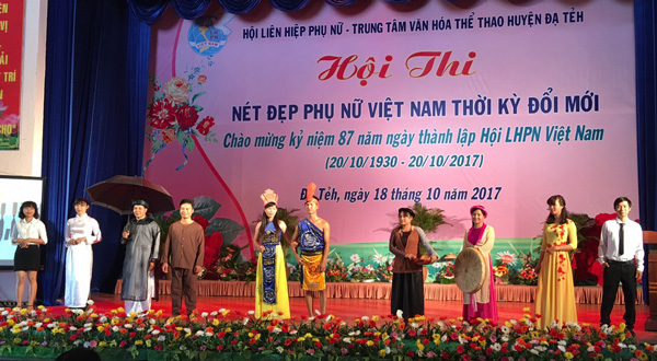 Đạ Tẻh thi nét đẹp phụ nữ Việt Nam thời kỳ đổi mới