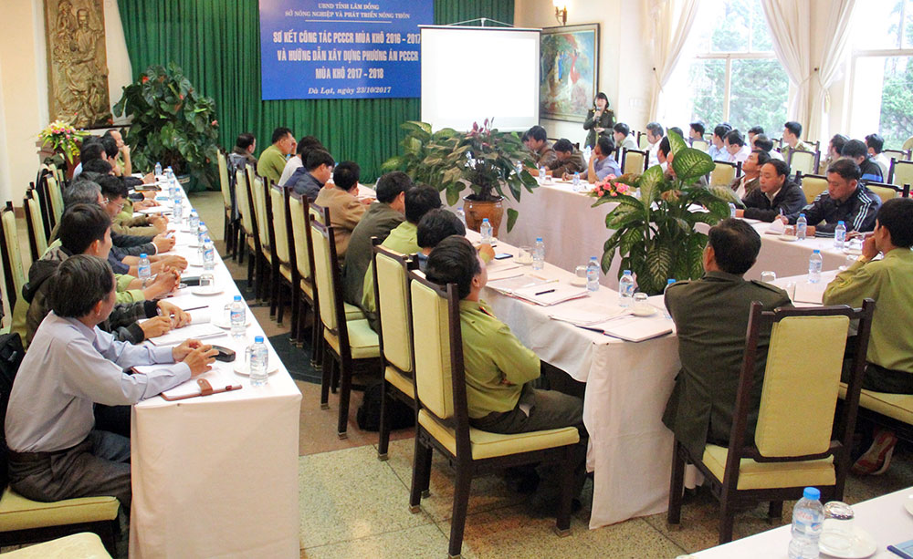 Mùa khô 2016-2017, Lâm Đồng chỉ cháy rừng 8 vụ
