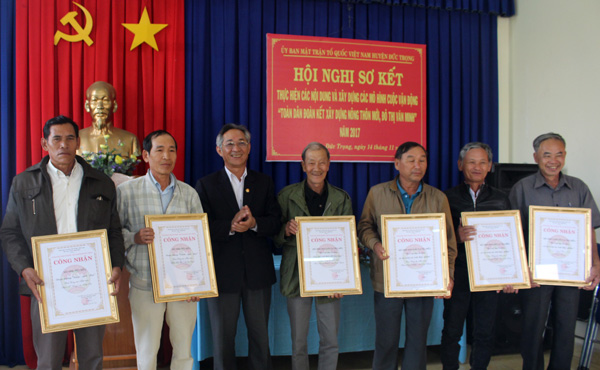Đức Trọng: Công nhận 22 mô hình "Khu dân cư tiêu biểu"