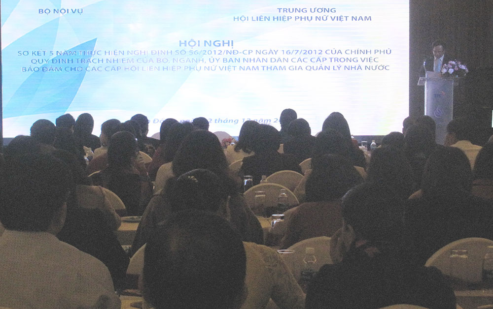Đánh giá 5 năm thực hiện Nghị định 56 của Chính phủ bảo đảm cho Hội LHPN tham gia quản lý nhà nước