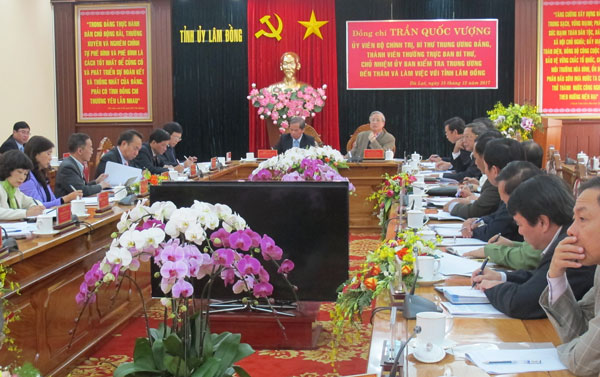 Toàn cảnh buổi làm việc