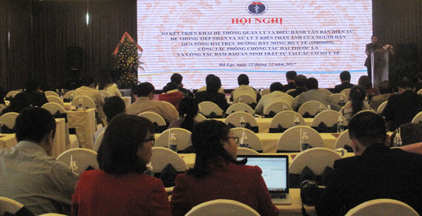 Bộ Y tế đánh giá hệ thống quản lý điều hành văn bản điện tử và đường dây nóng