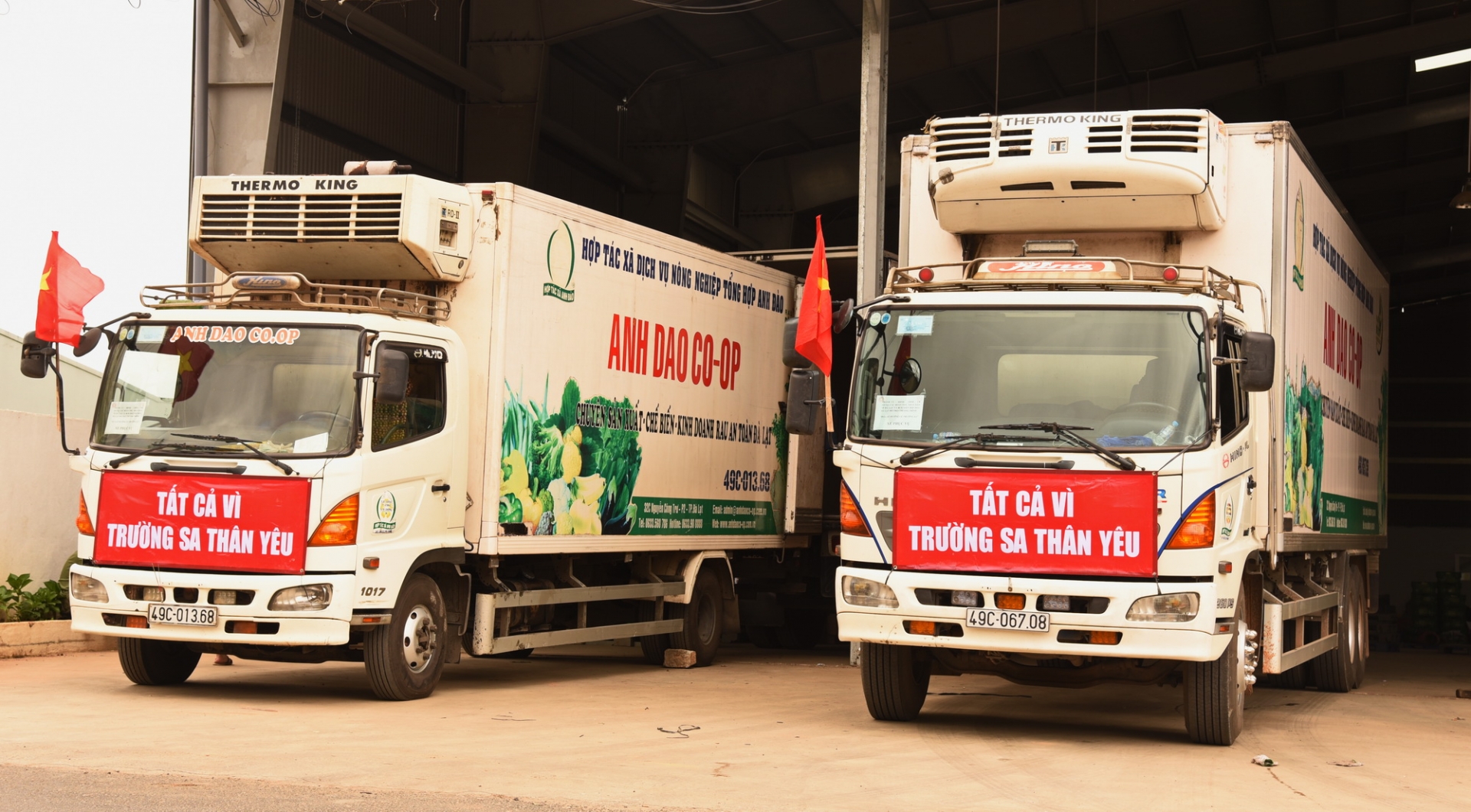 Những chuyến xe chuẩn bị đến với Trường Sa thân yêu