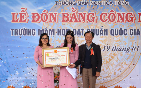 Trường mầm non đầu tiên ở Bảo Lộc đạt chuẩn Quốc gia mức độ II