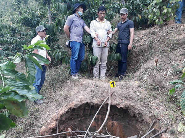 Nơi chôn xác nạn nhân cách hiện trường gây án khoảng 25 km