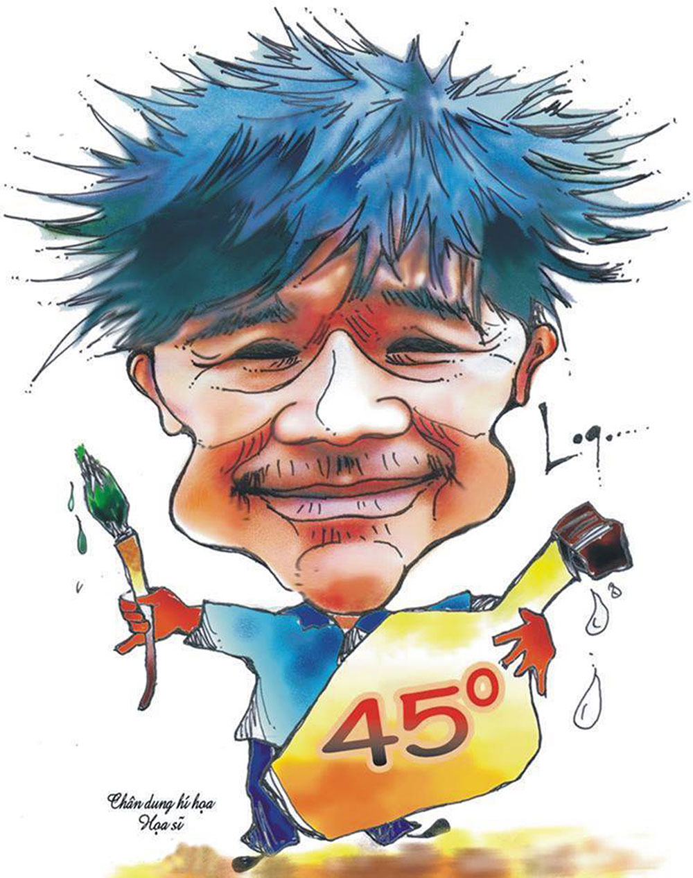 Họa sĩ Phan Văn Gái. Ảnh: Trịnh Chu