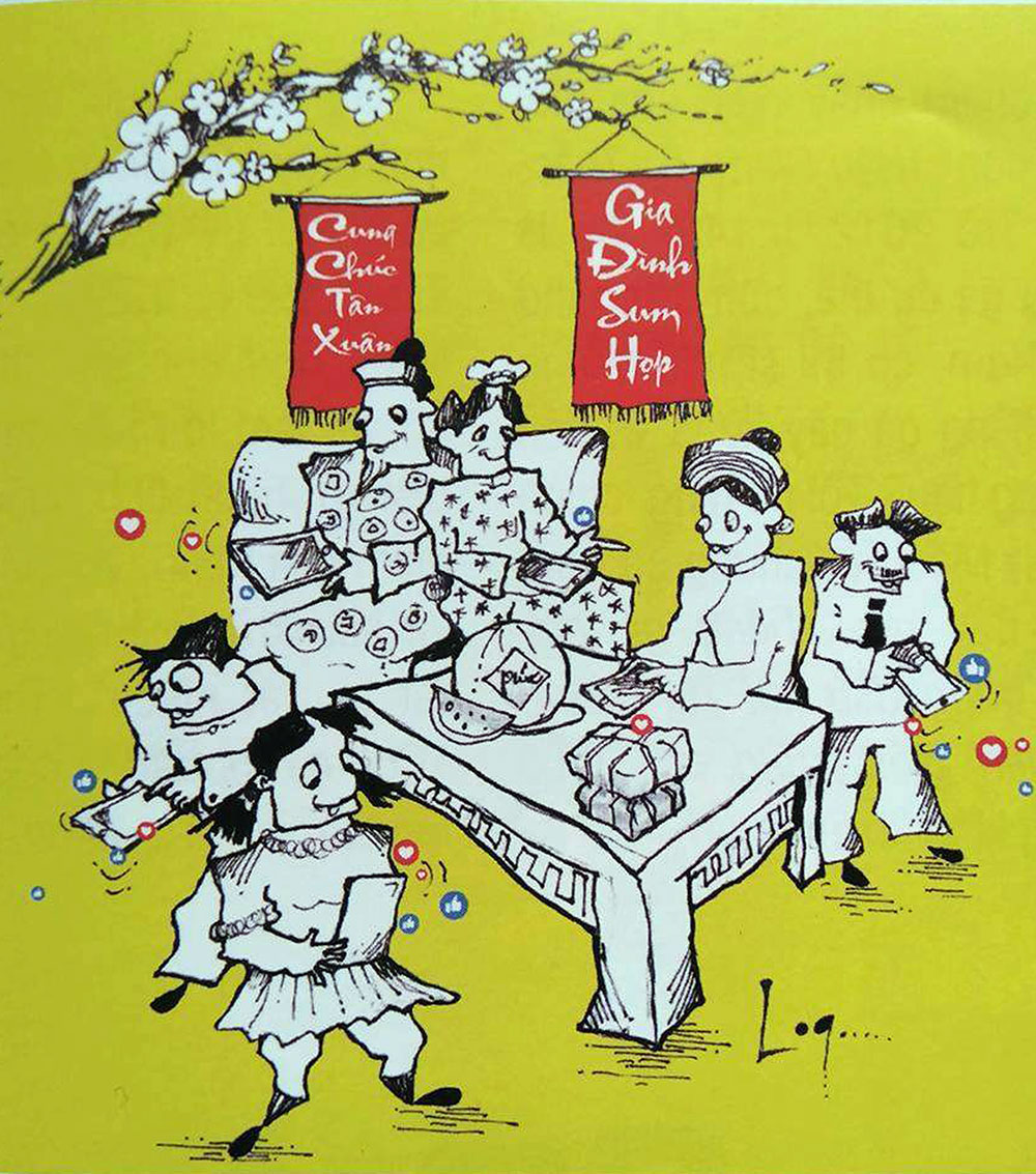 Chúc mừng năm mới. Ảnh: Trịnh Chu