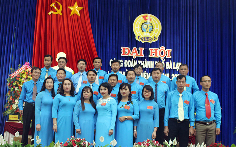 Ban chấp hành Công đoàn TP. Đà Lạt nhiệm kỳ 2018-2023 ra mắt Đại hội