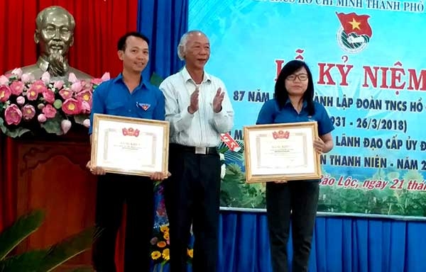 Hai tập thể được Trung ương Đoàn tặng bằng khen