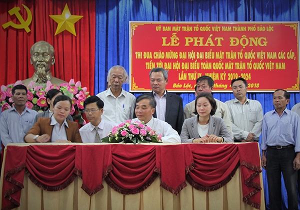Bảo Lộc phát động thi đua chào mừng Đại hội MTTQ các cấp