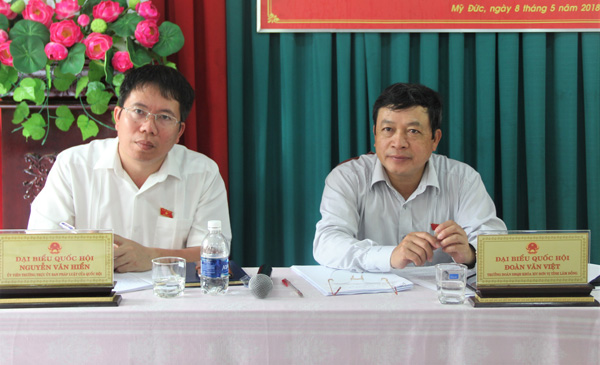 Đoàn Đại biểu Quốc hội tiếp xúc cử tri tại Đạ Tẻh và Đạ Huoai