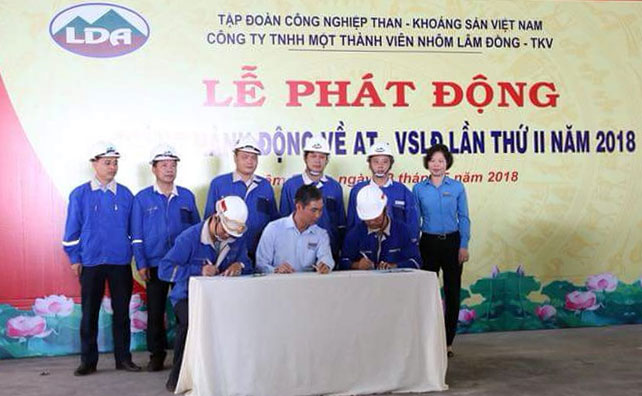 Công ty Nhôm Lâm Đồng: Phát động Tháng hành động an toàn vệ sinh lao động