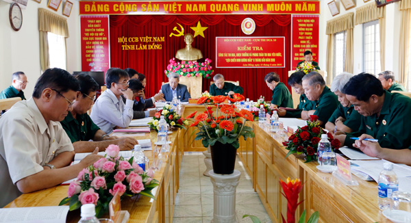 Hội CCB tỉnh kiểm tra công tác thi đua 6 tháng đầu năm 2018