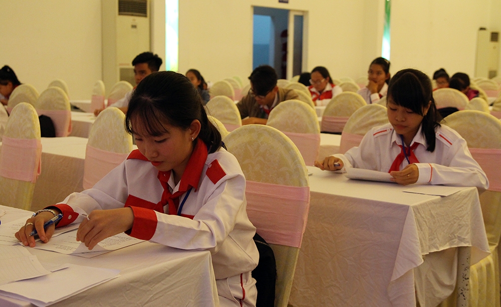 54 chỉ huy Đội tranh tài tại Hội thi Chỉ huy Đội giỏi toàn tỉnh