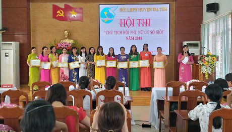 Hội thi Chủ tịch Hội Phụ nữ cơ sở giỏi năm 2018