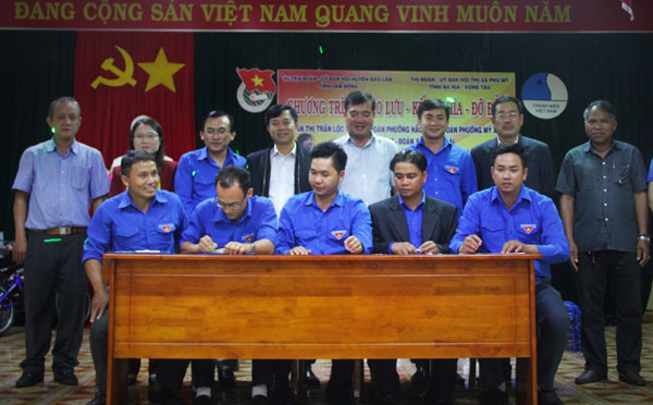 Giao lưu kết nghĩa, tặng nhà và quà cho thanh niên, học sinh nghèo huyện Bảo Lâm