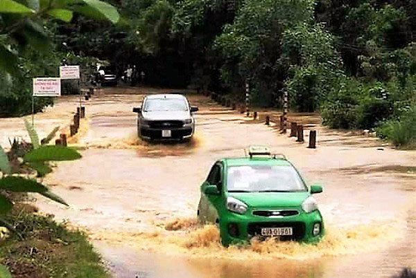 Bảo Lâm: Ngập Cống ngầm, Quốc lộ 55 bị chia cắt