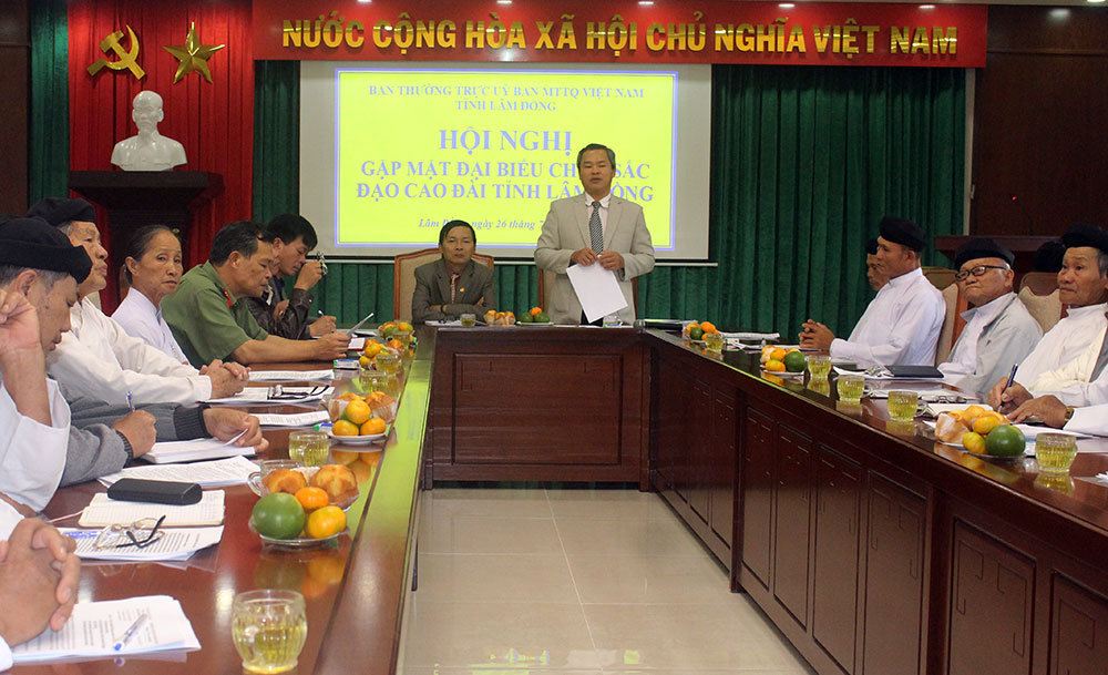 Gặp mặt đại biểu chức sắc Cao Đài