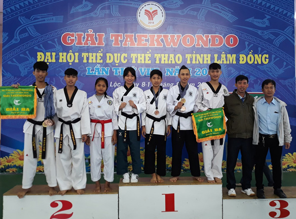 Bảo Lộc dẫn đầu Giải Taekwondo tỉnh Lâm Đồng năm 2018