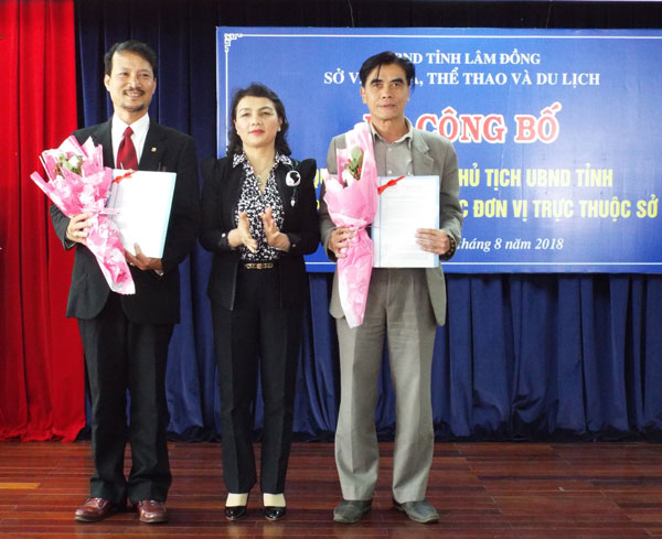 Công bố quyết định sắp xếp, tổ chức các đơn vị trực thuộc Sở Văn hóa, Thể thao và Du Lịch Lâm Đồng