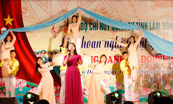 Một trong 12 tiết mục xuất sắc tại Liên hoan nghệ thuật quần chúng LLVT tỉnh lần thứ 12