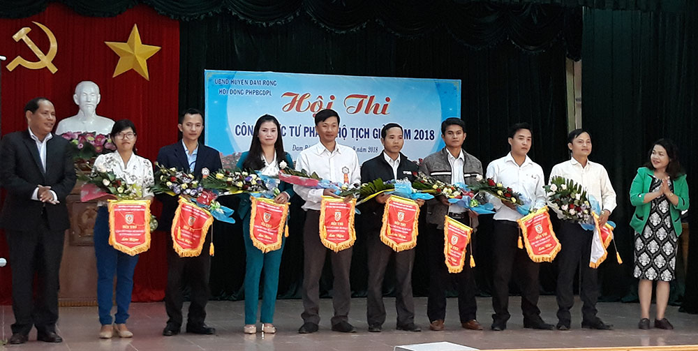 Đam Rông tổ chức Hội thi "Công chức tư pháp - hộ tịch giỏi năm 2018"