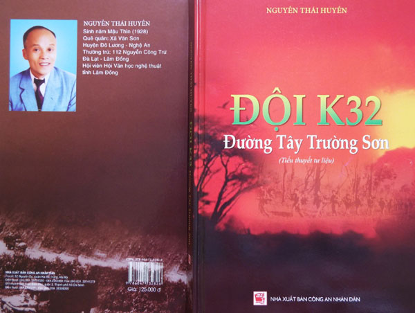 Tiểu thuyết tình báo “Đội K32 - Đường Tây Trường Sơn”. Ảnh: Q.U