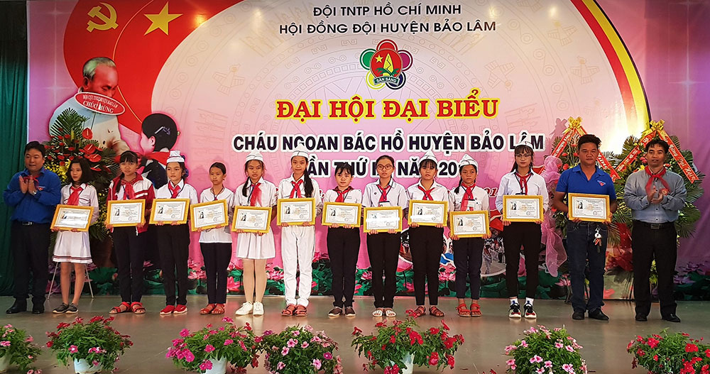 Bảo Lâm: Khen thưởng 54 đội viên tiêu biểu