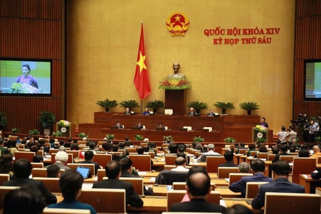 Kỳ họp thứ 6, Quốc hội khóa 14. (Ảnh: Đức Duy/Vietnam+)