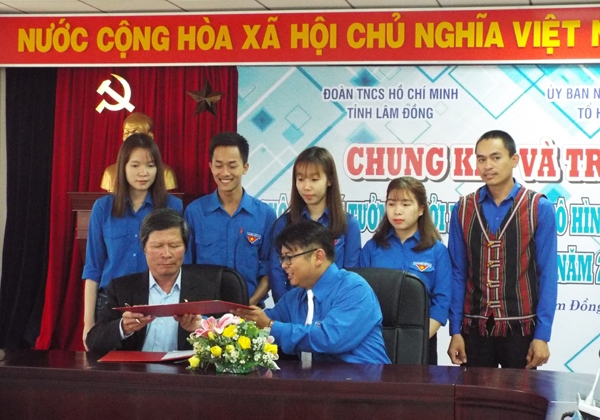 Ký kết giao ước phối hợp tuổi trẻ khởi nghiệp giữa Tỉnh Đoàn Lâm Đồng với Trung tâm Xúc tiến đầu tư thương mại du lịch tỉnh